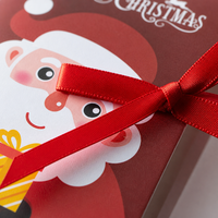 Boîte cadeau de Noël de luxe en forme de livre, boîte d'emballage en papier personnalisée imprimée pour chocolats, bonbons, biscuits, couleurs au choix