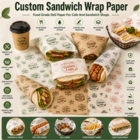 Envoltorio para Hamburguesas con Aislamiento de Papel de Aluminio en Forma de Panal, Color Personalizado, Antigrasa, con Logotipo Impreso, para Servicios de Catering y Delicatessen