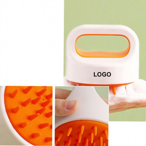 Cepillo de Masaje para Cuero Cabelludo con Logotipo Personalizado, Masajeador Anticaspa, Cepillo Limpiador para Cuero Cabelludo, Exfoliante para Baño, Cepillo para Cabello con Cerdas de ABS - Product Image 4