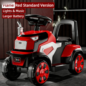 <strong>Children's</strong> Electric Tractor Engineering Vehicle Remote Control with Rear Dump <strong>Bed</strong> and Seat Plastic - Product Image 3