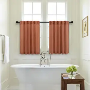 Artículo superventas, cortina de ducha, cortina de ducha de tela de lino, cortina de baño resistente para baño y bañeras