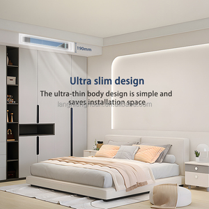 Système HVAC central horizontal ultra-fin dissimulé, système d'eau, unité de ventilation à résistance électrique (FCU) montée au plafond - Product Image 5