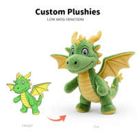 Peluche en coton personnalisée professionnelle, jouet en peluche doux, mascotte, cadeau d'anniversaire pour les fans, rembourrage en coton PP, conforme aux normes CE EN71 ASTM CPC