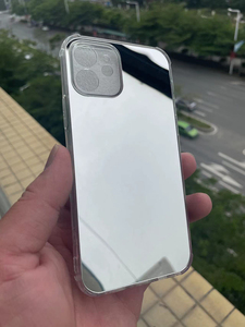 Pare-chocs hybride en silicone souple en plastique dur Compact pour étui <span class=keywords><strong>iPhone</strong></span> avec miroir de maquillage étui de téléphone d'angle antichoc pour Samsung - Product Image 6