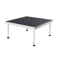 Scène portable en aluminium Shinestage, plateforme pliable avec plateau en verre, scène événementielle détachable pour concerts en plein air, mariages, expositions
