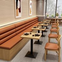 Ensemble de meubles de restaurant de café de l'économie minimaliste chaise de table de buffet de restauration rapide pour le café à manger à manger pour le restaurant