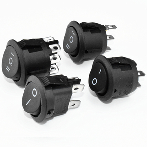 Interrupteur rond On Off 15 16 19 20 22 <span class=keywords><strong>23</strong></span> MM avec capuchons étanches 2 3 4 6 broches Interrupteur à bascule à deux positions Kcd1 3A 6A 10A 250V - Product Image 5