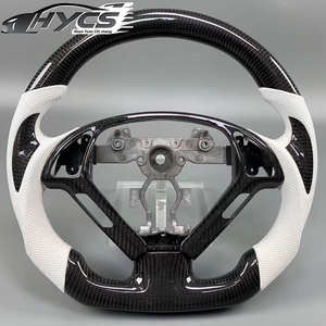 Pour Infiniti <span class=keywords><strong>Volant</strong></span> <span class=keywords><strong>Personnalisé</strong></span> En Fiber De Carbone G25 G37 G35 EX35 EX37 LED 2007 2008 2009 2010 2011 2012 2013 - Product Image 1