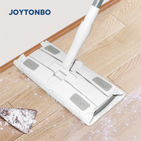 Balai à poussière électrostatique manuel sans lavage, avec tampons jetables, base de nettoyage 3D, manche télescopique, pour sols, maison et cuisine