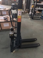 Chariot élévateur électrique compact 300 kg en promotion, portée de levage 1,6 m et 1,2 m, transpalette semi-électrique portable