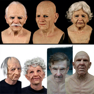 Masque de tête en latex pour adulte, homme âgé et jeune homme, bricolage, Halloween/Pâques/Carnaval - Product Image 5