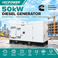 Groupe électrogène diesel Cummins 50 kW 62,5 kVA triphasé 50/60 Hz, vente en gros, groupe électrogène de secours industriel pour chantier de construction