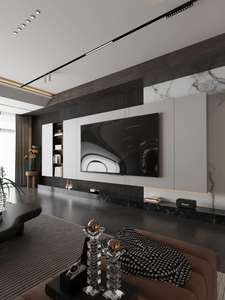 خزانة تلفزيون خشبية بتصميم عصري مع وحدات تخزين لأثاث غرفة المعيشة المنزلية - Product Image 4