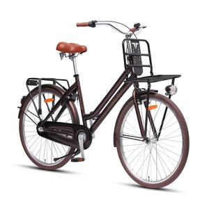 Bicicletta Urbana Classica TXED con Telaio in Acciaio da 28 Pollici, 3 Velocità e Cestino Anteriore per Noleggio e Turismo Femminile - Product Image 2