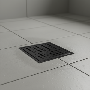 Desagüe de Ducha Cuadrado de 6 Pulgadas con Acabado Mate, Diseño Moderno, Fácil de Limpiar, Aplicación para Ducha - Product Image 2