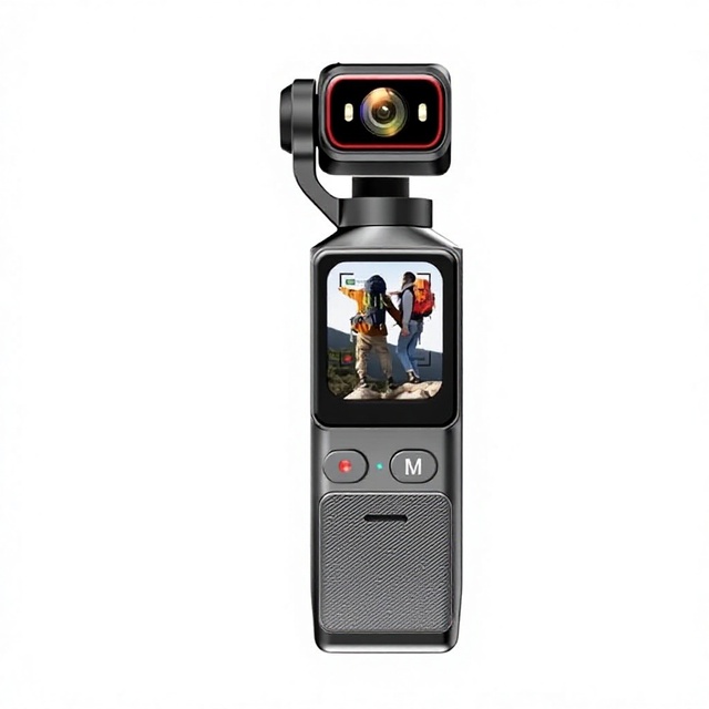 Cross-border Sports Camera 4K Ultra-clear Anti-shake Pan-tilt 1.69-inch Screen Outdoor Handheld Pocket Recorder Vlog Wholesale