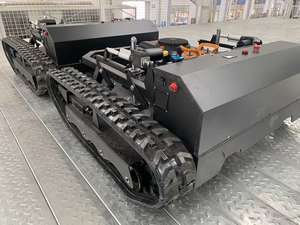 Livraison gratuite, <span class=keywords><strong>moteur</strong></span> diesel CE EPA, machine à couper l'herbe tout-terrain, chenilles en caoutchouc agricoles, tondeuse à gazon robotisée télécommandée - Product Image 4