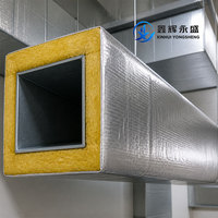 Panneau d'isolation thermique en laine de verre avec feuille d'aluminium noire pour applications de conduits CVC et de construction
