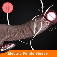 Extension de pénis, agrandissement du pénis masculin, stimulation, amélioration, préservatif en silicone souple, préservatif réutilisable pour hommes - LM-CT612-2