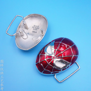 Boucle de ceinture en alliage de zinc motif Spider-Man, rouge, 3D, style sportif - Product Image 1