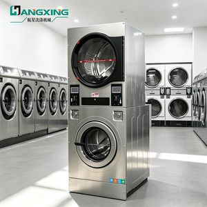 12-25kg Laundromat Coin Operated Commercial <strong>Stack</strong> 2in1 <strong>Washer</strong> <strong>Dryer</strong> Laundry Washing Machine Commercial Laundry Equipment - Product Image 4