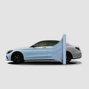 Film pembungkus bodi PVC mobil ultra-biru Super mengkilap lapisan pembungkus vinil 1.52*17m