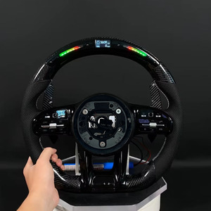 Volante de Fibra de Carbono Compatible con <span class=keywords><strong>Mercedes</strong></span>-Benz <span class=keywords><strong>Clase</strong></span> <span class=keywords><strong>B</strong></span> C217 B200 B260 C63 G63 S63 S500 W204 W205 E63 C200, de Modelo Antiguo a Nuevo - Product Image 6