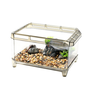 Mini accessoire d'aquarium de réservoir de tortue en plastique PET écologique spécial pour l'élevage de <span class=keywords><strong>petits</strong></span> <span class=keywords><strong>poissons</strong></span> <span class=keywords><strong>dans</strong></span> la terrasse ou la villa de la maison - Product Image 2