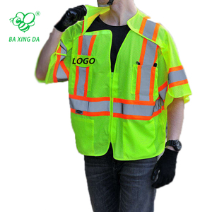 Kelas 3 pakaian reflektif S-5XL lengan jaket konstruksi 5 titik Breakaway Hi Vis rompi keamanan kerja - Product Image 3