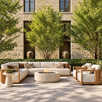 Canapé d'extérieur de luxe pour cour et terrasse, mobilier de jardin imperméable, canapé deux places pour foyer extérieur