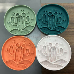 Alimentador lento de silicona para perros más vendido, cuenco <span class=keywords><strong>Lickimat</strong></span> de Cactus para mascotas de grado alimenticio con succión - Product Image 2