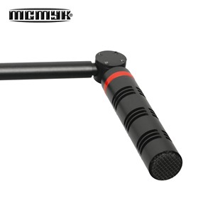 Microphone à condensateur professionnel XLR sur pied, anti-bruit, alimentation fantôme 48V pour enregistrement en studio, utilisation en conférence, filaire, en métal - Product Image 4