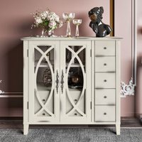 Buffet en bois, meuble de rangement, Buffet moderne, Table de Console multifonctionnelle