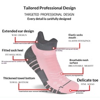 Chaussettes de sport pour femmes personnalisées, respirantes, antidérapantes, antibactériennes, évacuant l'humidité, patchwork