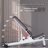 Banc de musculation réglable professionnel FRS FID, capacité 350 kg, pour la maison et la salle de sport, machine d'entraînement de force commerciale