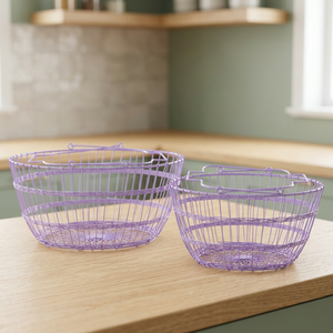Metal Wire <b>Basket</b> Set of 2 pcs - Product Image 3
