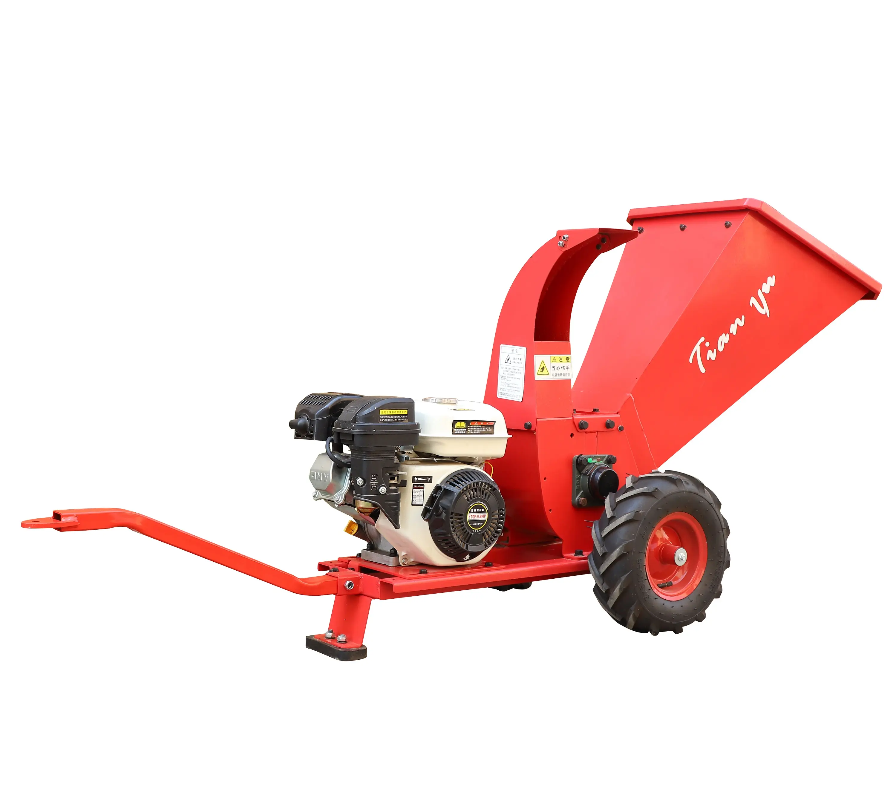 Small wood chipper machine gasoline with CE tree crusher