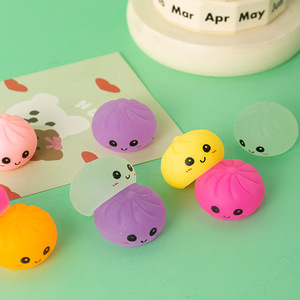 Jouet de décompression arc-en-ciel, jouet à pincer musical, petits pains colorés, simulation d'aliments mignons, jeu créatif et amusant, petits jouets populaires en ligne - Product Image 4