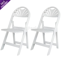 Chaises pliantes en résine plastique blanche d'extérieur en gros pour les événements, les hôtels, les mariages, les chaises pliantes en plastique Wimbledon pour le jardin