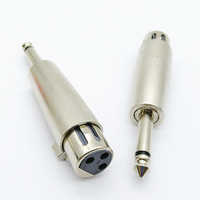 XLR 3 broches femelle mâle à 6.35mm mâle Audio Mono adaptateur TS prise Jack pour Microphone mélangeur XLR connecteur prise convertisseur