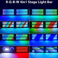 Luz Estroboscópica LED RGBW de 200W para DJ, Fiestas, Clubes, Eventos, Iluminación de Escenarios, DMX512, Luz Estroboscópica de 48+8 Segmentos