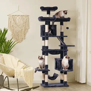 Kedi tırmanma çerçeve Sisal kedi tırmalamak karton sonrası kaktüs kedi Scratcher 3 tırmalamak direkleri ile