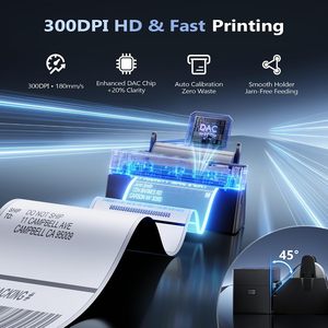 <span class=keywords><strong>Imprimante</strong></span> d'étiquettes thermiques Phomemo 300 DPI Wi-Fi 4x6 PM643, <span class=keywords><strong>imprimante</strong></span> thermique sans fil AirPrint, stockage pour les petites entreprises - Product Image 2