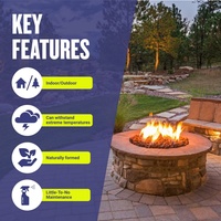 Vente Flash : Pierre de lave noire naturelle durable BAIYUE pour foyer, décoration de jardin intérieur/extérieur, barbecue et aménagement paysager