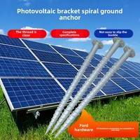 Fondation de construction personnalisée liée à l'énergie solaire 60mm/76mm/89mm photovoltaïque post vis Pile bride terre ancre vis tuyau