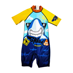 Maillot de bain une pièce Rashguard pour garçons, manches longues, Protection contre le soleil UV, fermeture éclair, vêtements de <span class=keywords><strong>Surf</strong></span>, image pour enfants, tendance - Product Image 2