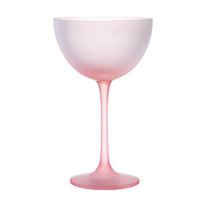 كؤوس كوكتيل مارتيني وردية بالجملة، كؤوس كوكتيل خاصة للبار بحافة ذهبية - Product Image 5