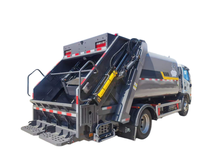Camion compacteur de déchets 4x2 de 10 m³ le plus vendu, véhicule de collecte des ordures à chargement arrière pour l'assainissement municipal