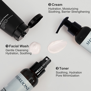 Marque privée Kit de soins de la <span class=keywords><strong>peau</strong></span> pour hommes avec contrôle de l'huile Rafraîchissement Nettoyant pour le <span class=keywords><strong>visage</strong></span> Hydrater la sécrétion d'huile Ensemble de soins de la <span class=keywords><strong>peau</strong></span> - Product Image 4