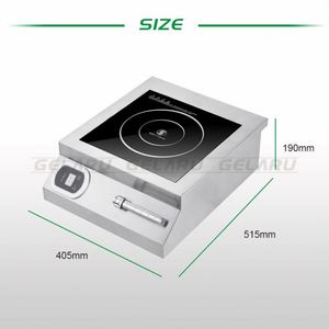 5Kw <span class=keywords><strong>de</strong></span> la cocina 5000W Acero inoxidable utensilios <span class=keywords><strong>de</strong></span> cocina comercial cóncavo eléctrico <span class=keywords><strong>de</strong></span> <span class=keywords><strong>inducción</strong></span> magnético estufa cocina comercial hood - Product Image 3